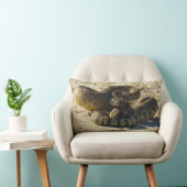 野性生物の枕、ハ虫類、ヘビ、ガラガラヘビ ランバークッション (椅子)