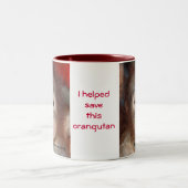 野性生物の雨林の慈善 ツートーンマグカップ (中央)