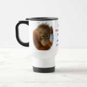 野性生物の~の保存のオランウータンを救って下さい トラベルマグ (左)