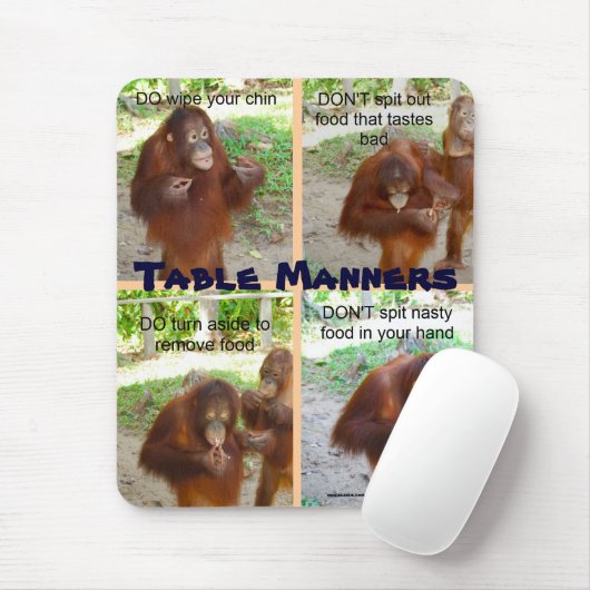 野性生物または人々のためのエチケットそして方法 マウスパッド (マウス)