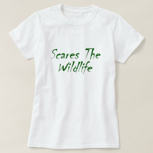 野性生物をおびえさせます Tシャツ