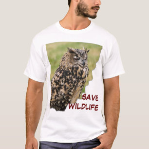 野性生物を救って下さい Tシャツ