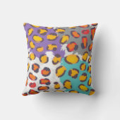 野性生物動物パターン クッション (裏面)