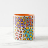 野性生物動物パターン ツートーンマグカップ (中央)