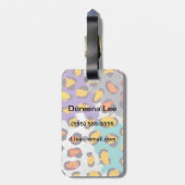 野性生物動物パターン ラゲッジタグ (裏面縦)