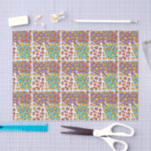 野性生物動物パターン 薄葉紙 (クラフト)