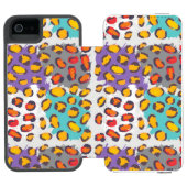 野性生物動物パターン INCIPIO iPhoneウォレットケース (フォリオ Open)