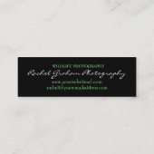 野性生物-写真撮影 スキニー名刺 (裏面)