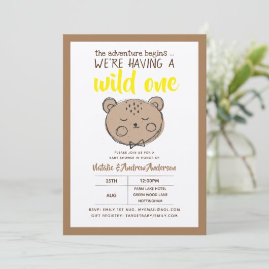 野性素朴の熊の冒険は黄色く始まる 招待状 (スタンド正面)