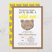 野性素朴の熊の冒険は黄色く始まる 招待状 (正面/裏面)