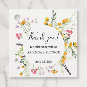 野感謝してい花メッセージカード フェイバータグ