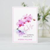 野感謝してい蘭50誕生日 サンキューカード (スタンド正面)