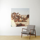 野戦のラクダ五頭 タペストリー (インサイチュ)