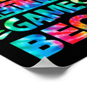 野戦日ゲームを開始する絞り染めスクール分野 ポスター (角)