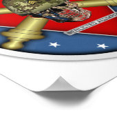 野戦砲兵入隊写真 ポスター (角)