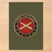野戦砲兵科記章 アクリル招待状 (正面)