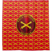 野戦砲兵退役軍人 シャワーカーテン (正面)