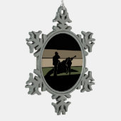 野戦砲兵 スノーフレークピューターオーナメント (左)