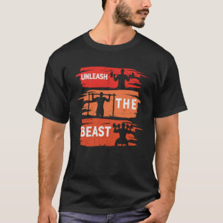 野放しザビーストジムストレンツトレーニングトレーニングク Tシャツ