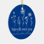 野救済草花の心は参与員 セラミックオーナメント (右)