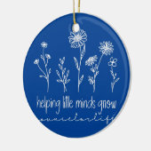 野救済草花の心は参与員 セラミックオーナメント (左)