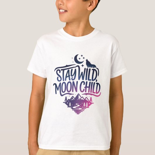 野月の子供を残す Tシャツ (正面)