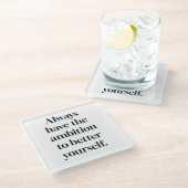 野望ガラスのコースター ガラスコースター (アングル)