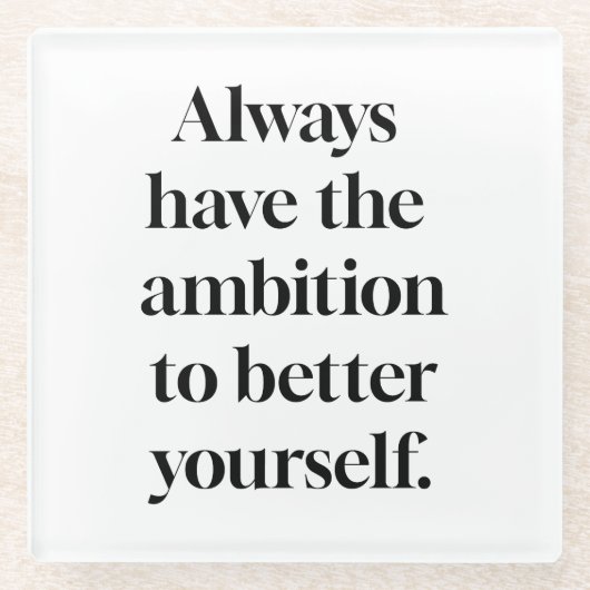 野望ガラスのコースター ガラスコースター (正面)