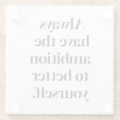 野望ガラスのコースター ガラスコースター (裏面)