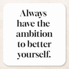 野望紙コースター スクエアペーパーコースター