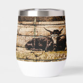 野木材に敷設されたロングホーン動揺して群 (背面)