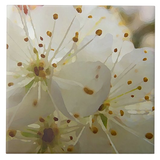 野梅が印象派 タイル (正面)