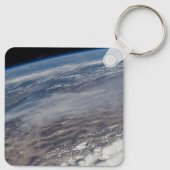 野火のまわりにヨセミテ国立公園。 キーホルダー (裏面)