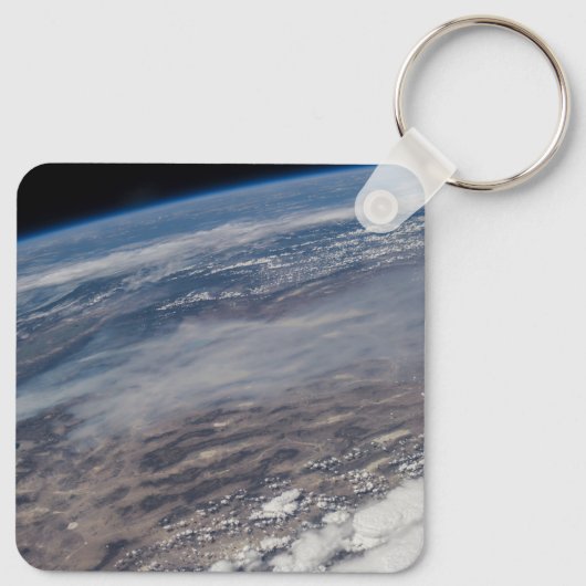 野火のまわりにヨセミテ国立公園。 キーホルダー (裏面)