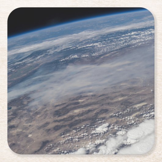 野火のまわりにヨセミテ国立公園。 スクエアペーパーコースター (正面)