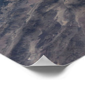 野火のまわりにヨセミテ国立公園。 ポスター (角)