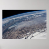 野火のまわりにヨセミテ国立公園。 ポスター (正面)