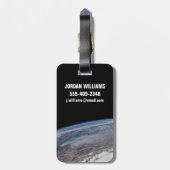 野火のまわりにヨセミテ国立公園。 ラゲッジタグ (裏面縦)