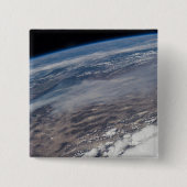 野火のまわりにヨセミテ国立公園。 缶バッジ (正面)