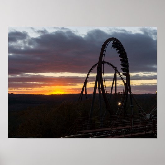 野火の夕日 ポスター (正面)