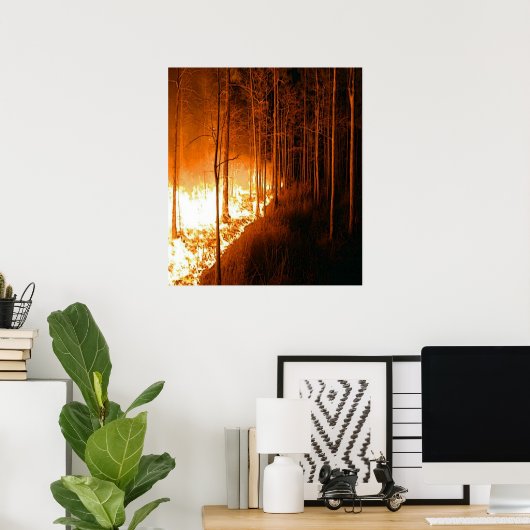 野火の炎 ポスター (ホームオフィス)