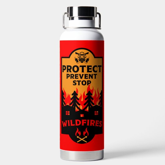 野火防止 ウォーターボトル (背面)