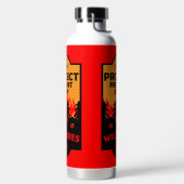 野火防止 ウォーターボトル (左面)