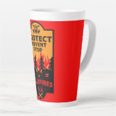 野火防止 カフェラテマグ (右アングル)