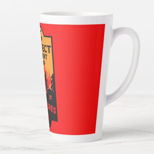 野火防止 カフェラテマグ (右)