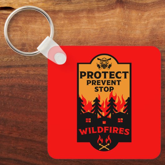 野火防止 キーホルダー (正面)