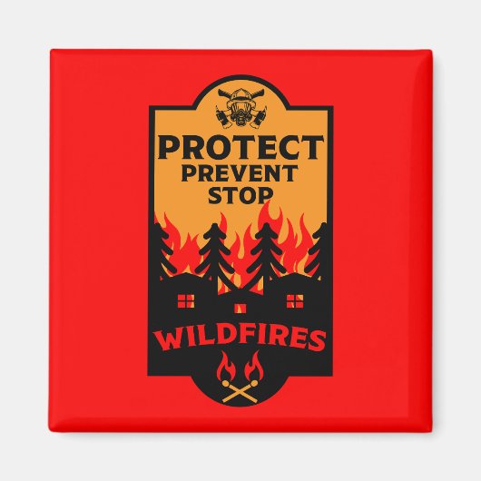 野火防止 マグネット (正面)