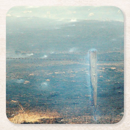 野火 スクエアペーパーコースター (正面)