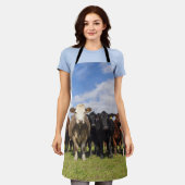 野牛 エプロン (着用した状態)