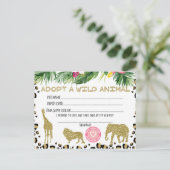 野獣の誕生日パーティーの証明書を取る ポストカード (スタンド正面)